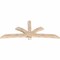 Ekena Millwork Davenport Smooth Timber Gable Bracket, Douglas Fir, 96"W x 40"H x 3 1/2"D x 5 1/2"F, 10/12 Pitch GBW096X40X0406DAV00SDF - alternate 2